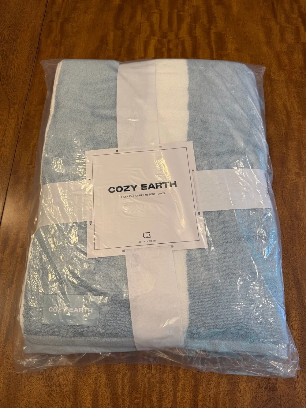 COZY EARTH Breeze Classic Stripe Resort 40” X 70” Towel